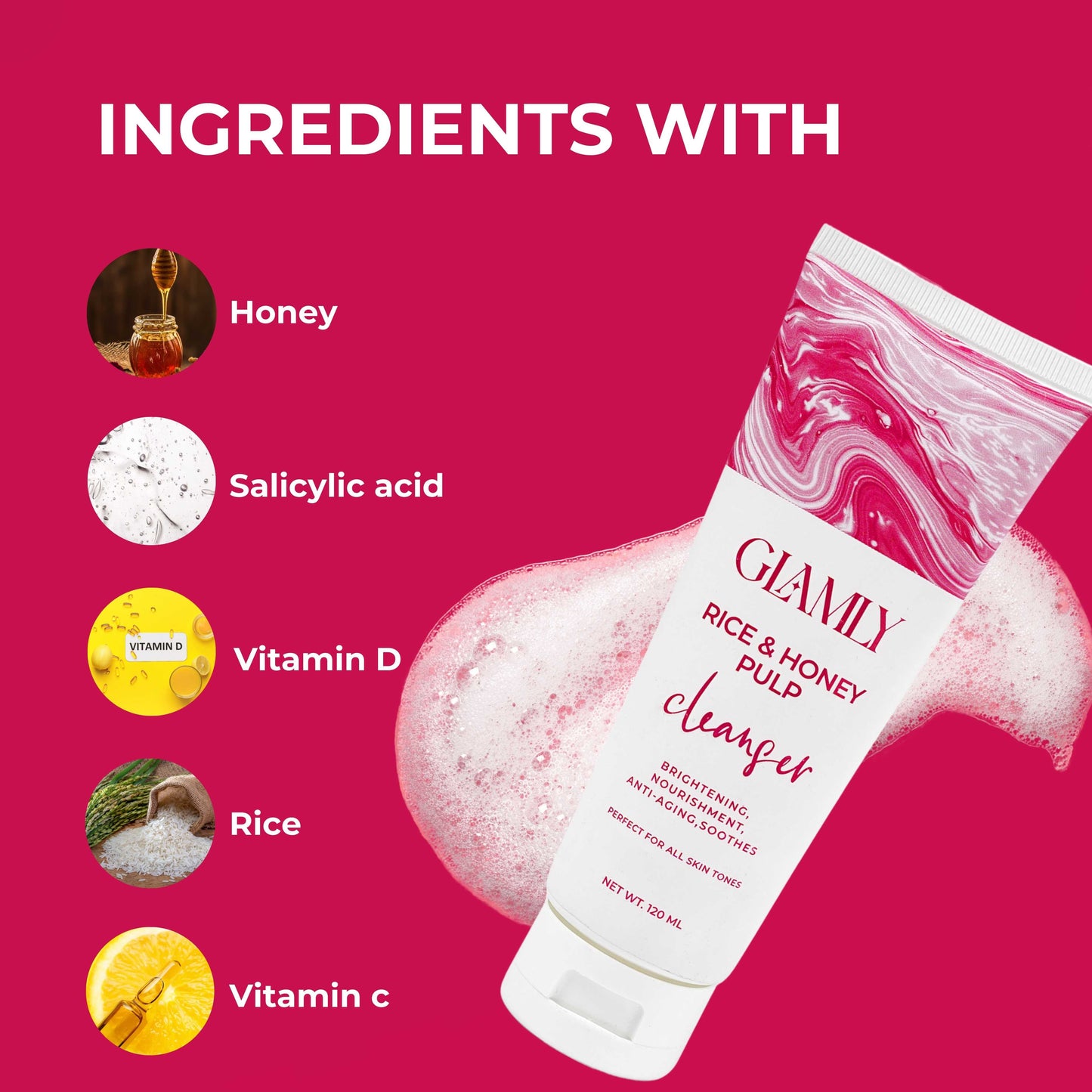 Rice and Honey Pulp Cleanser Purifying Glow Wash