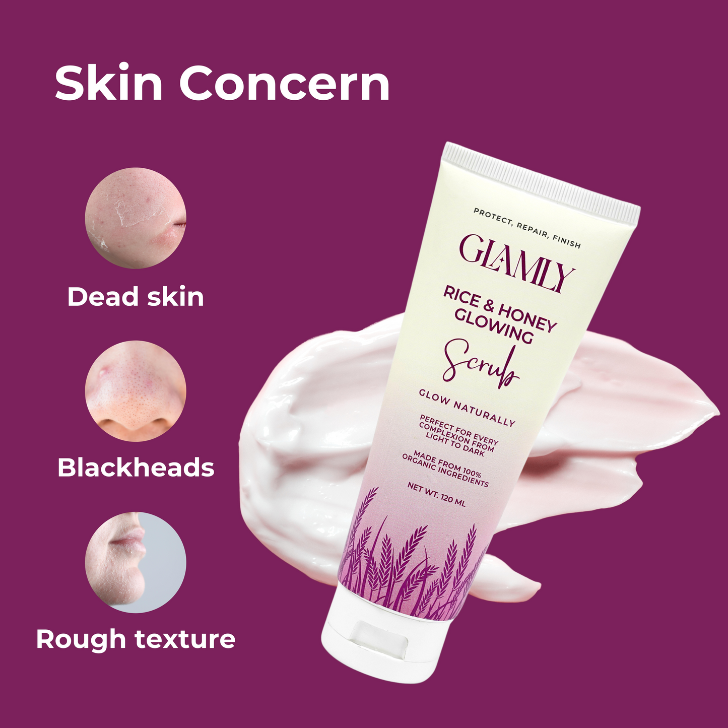 Rice and Honey Glowing Scrub Exfoliate and Smooth Skin