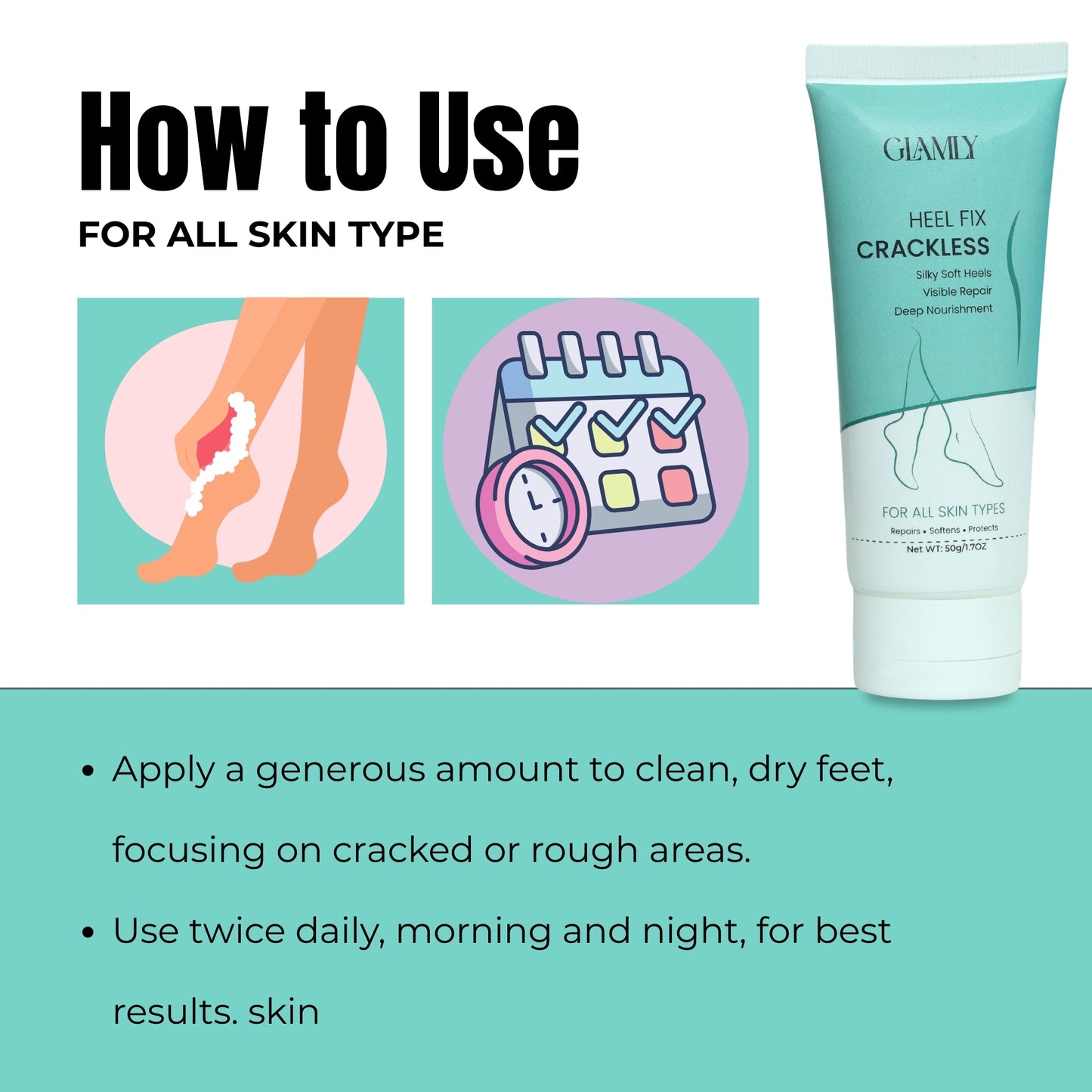 Heel Fix Cream For Cracked And Rough Feets