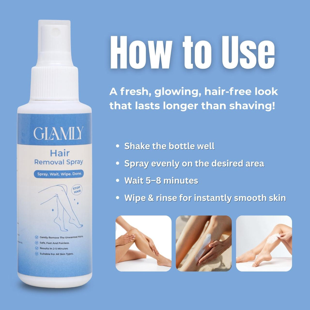 Glamly Hair Removal Spray - 3