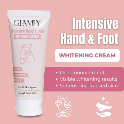 Glamly Intensive Hand & Foot Whitening Cream - 1