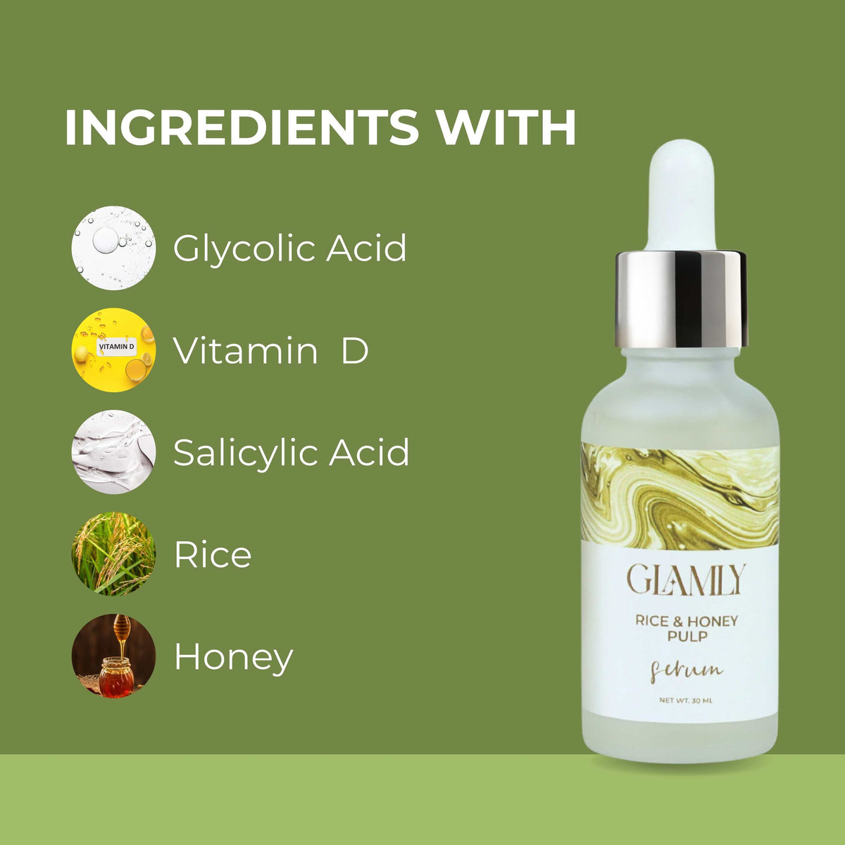 Glamly Rice and Honey Pulp Serum - 4