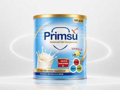 Primsu Balanced Diet Supplement Vanilla Flavour 400g - 1
