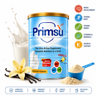 Primsu Balanced Diet Supplement Vanilla Flavour 400g - 3